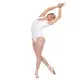 Bloch Gather, leotard for women with short sleeves - White