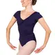 Bloch Gather, leotard for women with short sleeves - Navy