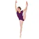 Bloch Gather, leotard for women with short sleeves - Aubergine Bloch