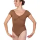 Bloch Gather, leotard for women with short sleeves - Almond Bloch