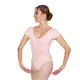 Bloch Gather, leotard for women with short sleeves - Light Pink Bloch