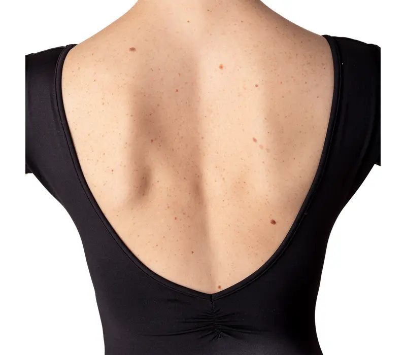 Bloch Gather, leotard for women with short sleeves - Black
