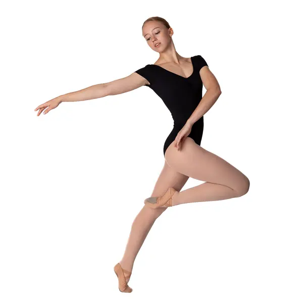 Bloch Gather, leotard for women with short sleeves