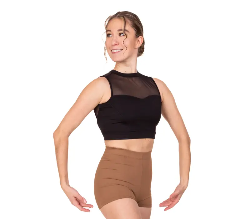 Bloch Emiko, crop top for women - Black Bloch