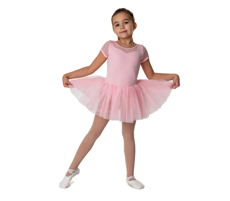 Bloch Holly, Kid's Leotard with Tutu Skirt - Candy Pink Bloch