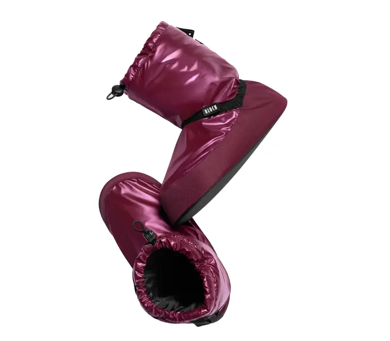 Bloch Booties, warming footwear for children Metallic - Burgundy metallic Bloch