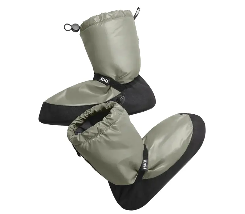 Bloch metalic bootie, women's warm-up shoes - Green - Olive metallic Bloch