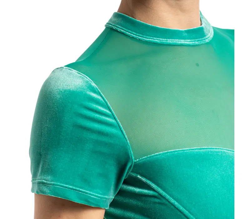Bloch Gia cap sleeve leotard, leotard for ladies - Emerald Bloch