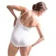 Bloch Nejor, basic leotard with straps - White