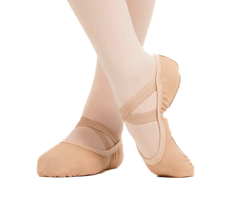 Bloch Performa, kid's ballet slippers - Sand