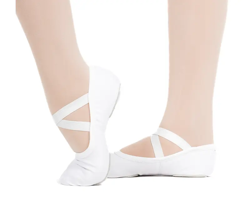 Bloch Performa, kid's ballet slippers - White