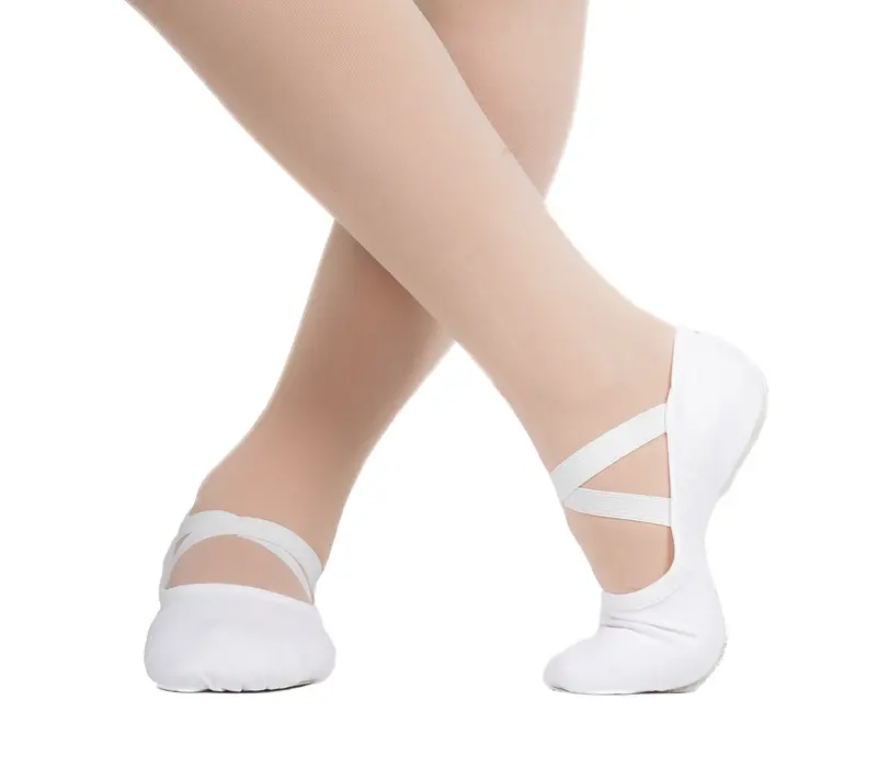 Bloch Performa, kid's ballet slippers - White