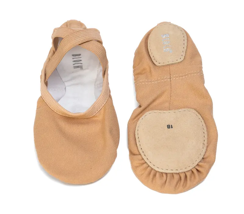 Bloch Performa, kid's ballet slippers - Sand