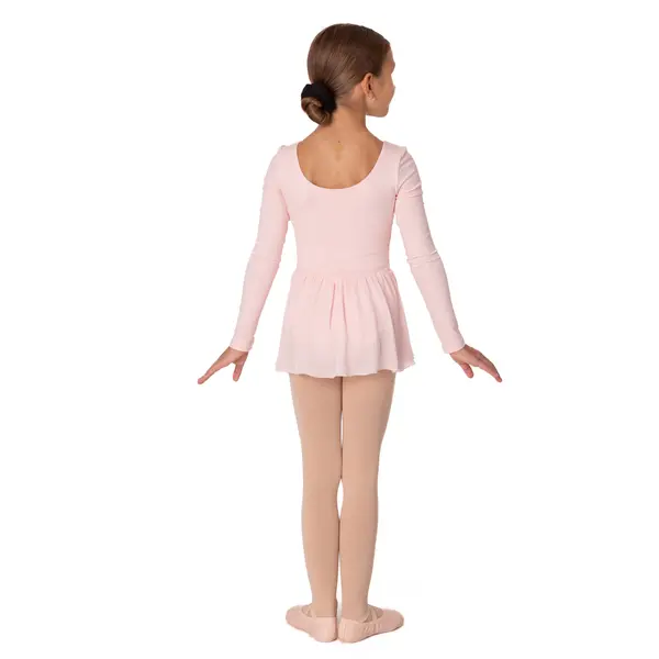 Petal, Skirted Long Sleeve Leotard