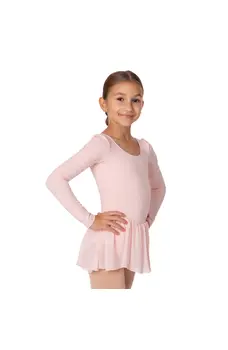 Petal, Skirted Long Sleeve Leotard