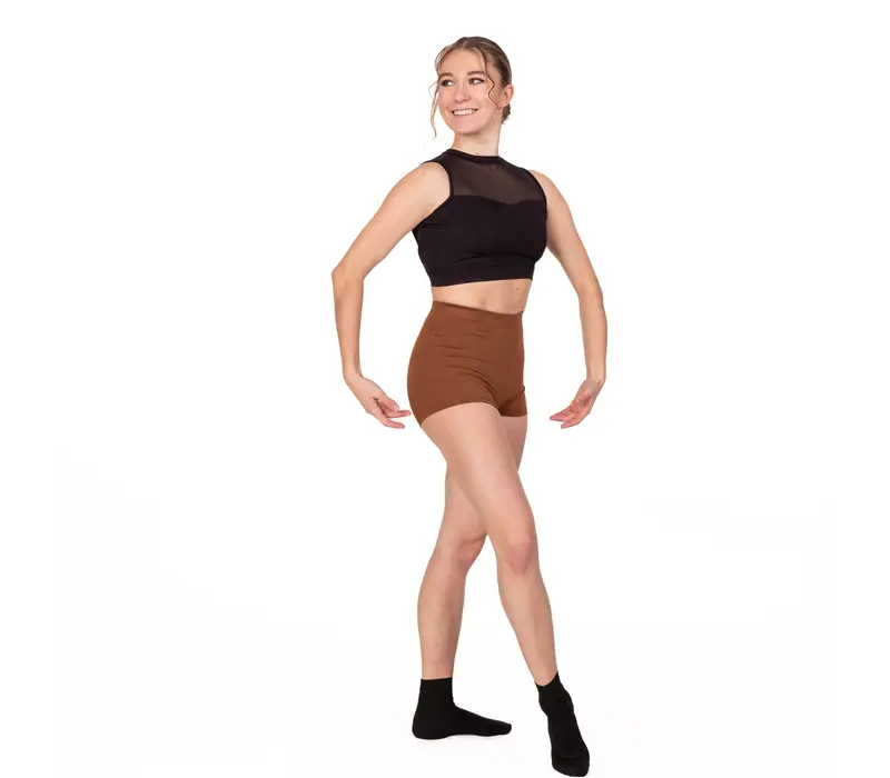 Bloch Vela, Shorts for Women - Cocoa Bloch
