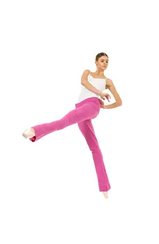 Bloch Flare Pant Rollover, Knitted Trousers for Women