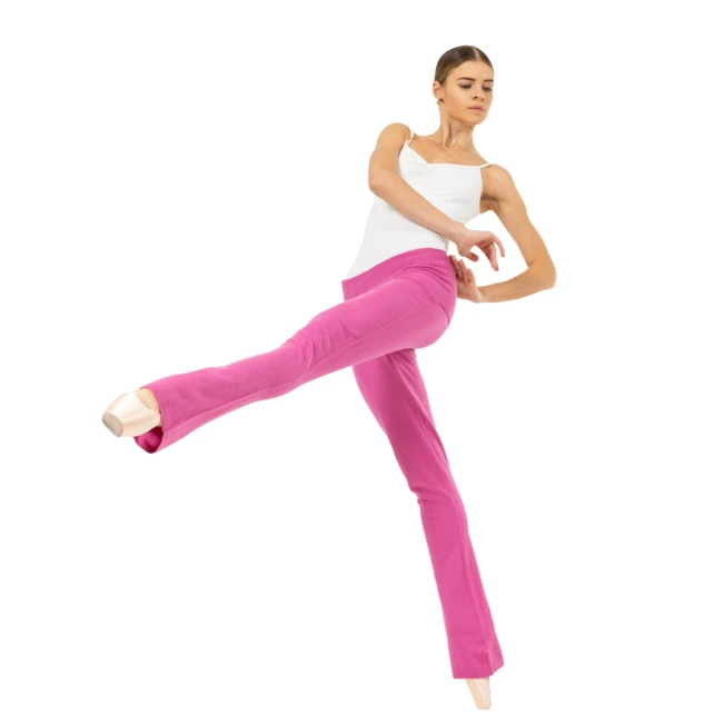 Bloch Flare Pant Rollover, Knitted Trousers for Women