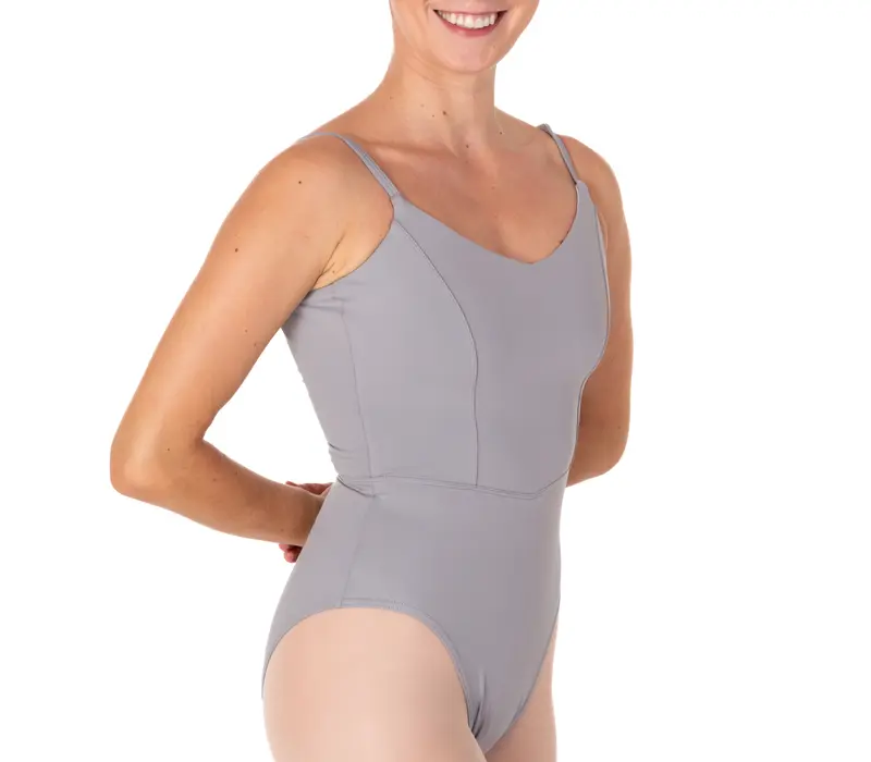 Bloch Ruby, women's camisole leotard - Grey Bloch
