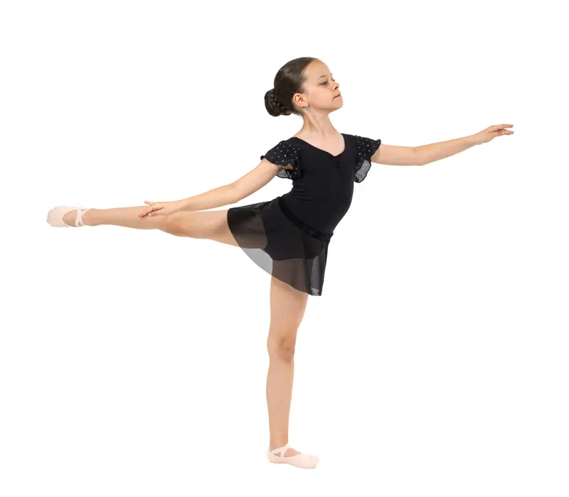 Bloch Mesh Pull on Skirt Sadie, Girls' Skirt Bloch Mesh Pull on Skirt Sadie, Girls' Skirt - Black