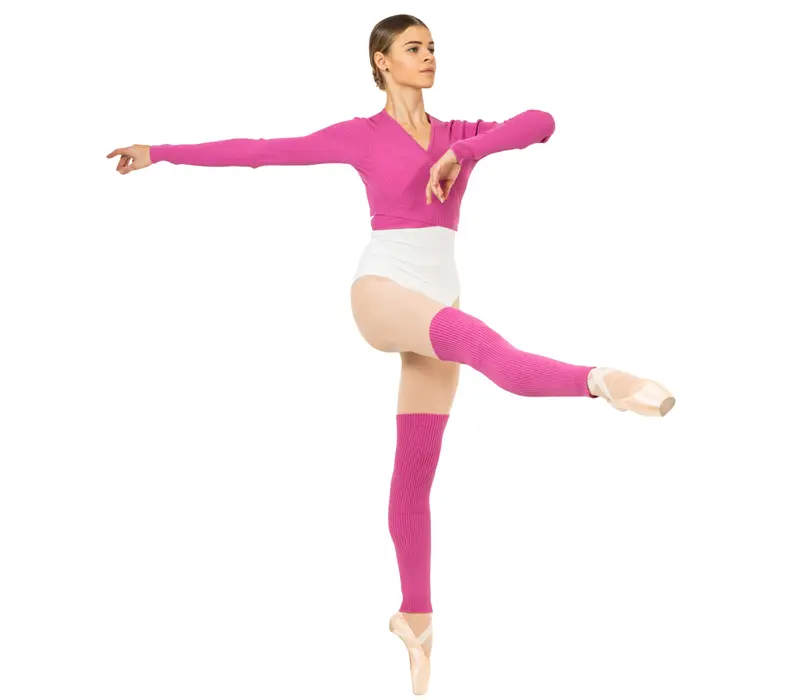 Bloch Rib Legwarmer, Knitted Dance Leg Warmers - Pink Bloch