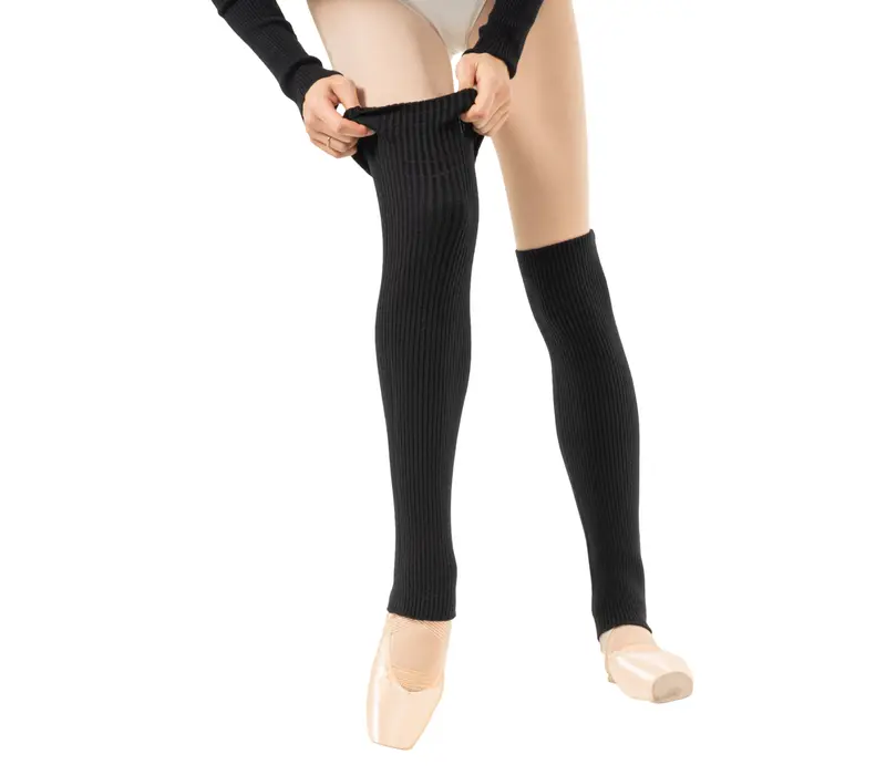 Bloch Rib Legwarmer, Knitted Dance Leg Warmers - Black
