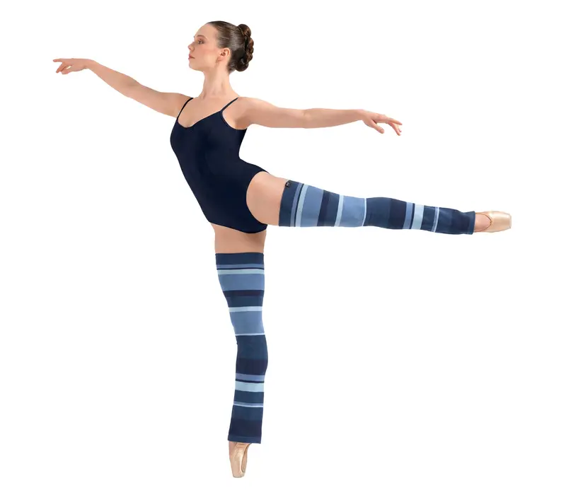 Bloch Thigh High Legwarmer, High Knitted Leg Warmers - Blue Bloch