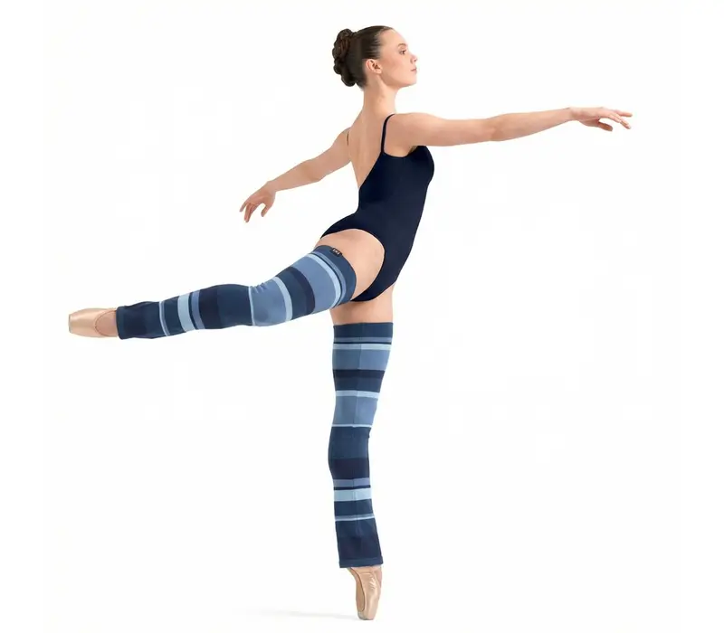 Bloch Thigh High Legwarmer, High Knitted Leg Warmers - Blue Bloch