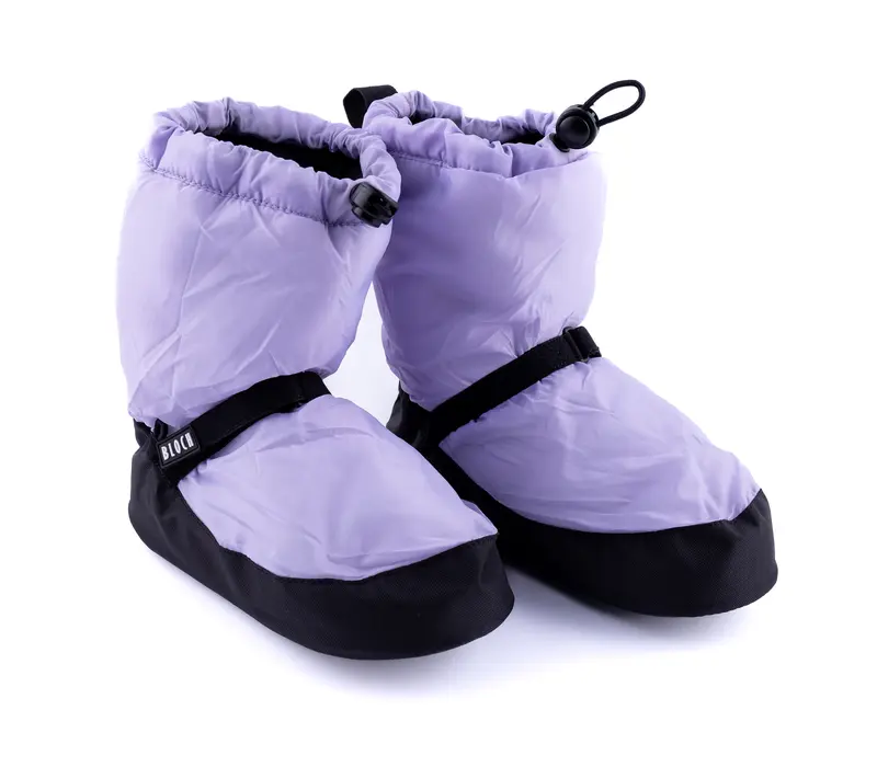 Bloch Booties edition, monochrome warm-up shoes - Lilac Bloch