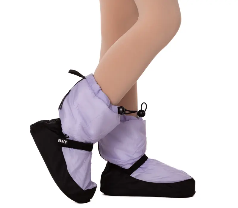 Bloch Booties edition, monochrome warm-up shoes - Lilac Bloch