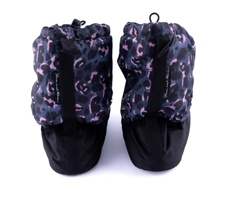 Bloch booties edition with pattern, warm-up shoes - black animal Bloch