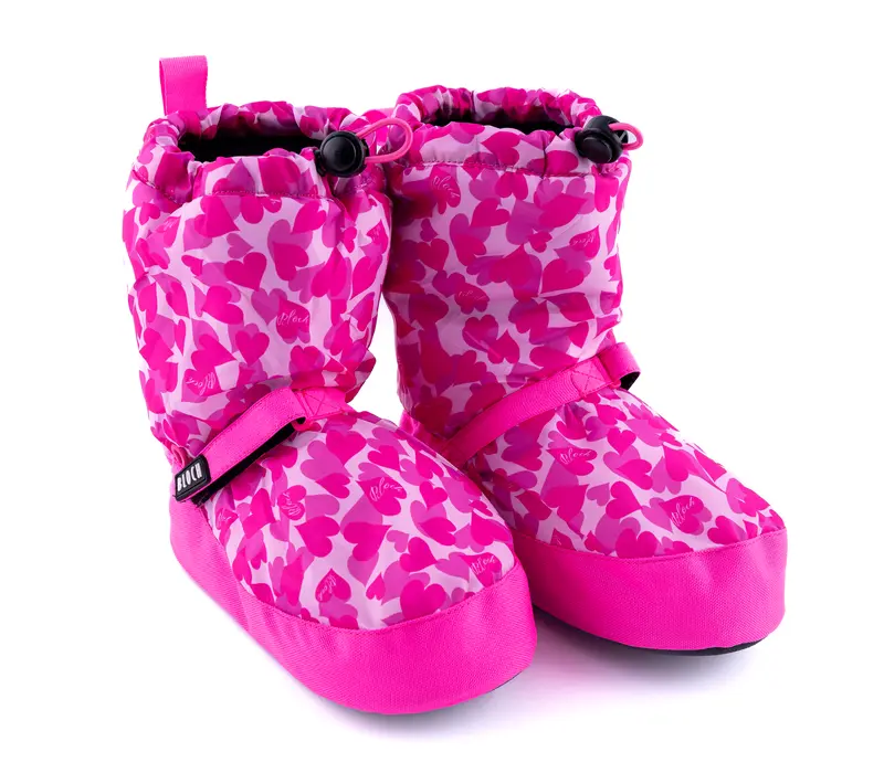 Bloch Booties for children, one-colored - Pink heart Bloch