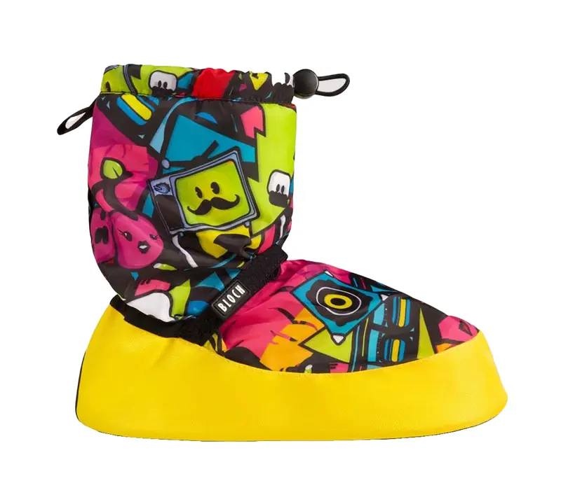Bloch crazy booties, warming shoes for children - Sticker Print Bloch