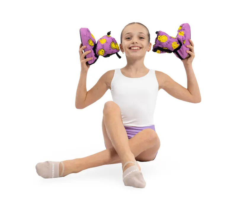Bloch crazy booties, warming shoes for children - Smiley Print Bloch