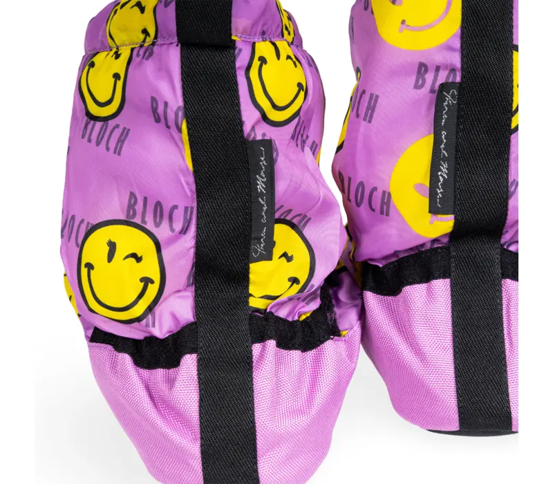 Bloch crazy booties, warming shoes for children - Smiley Print Bloch