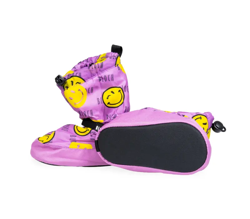 Bloch crazy booties, warming shoes for children - Smiley Print Bloch