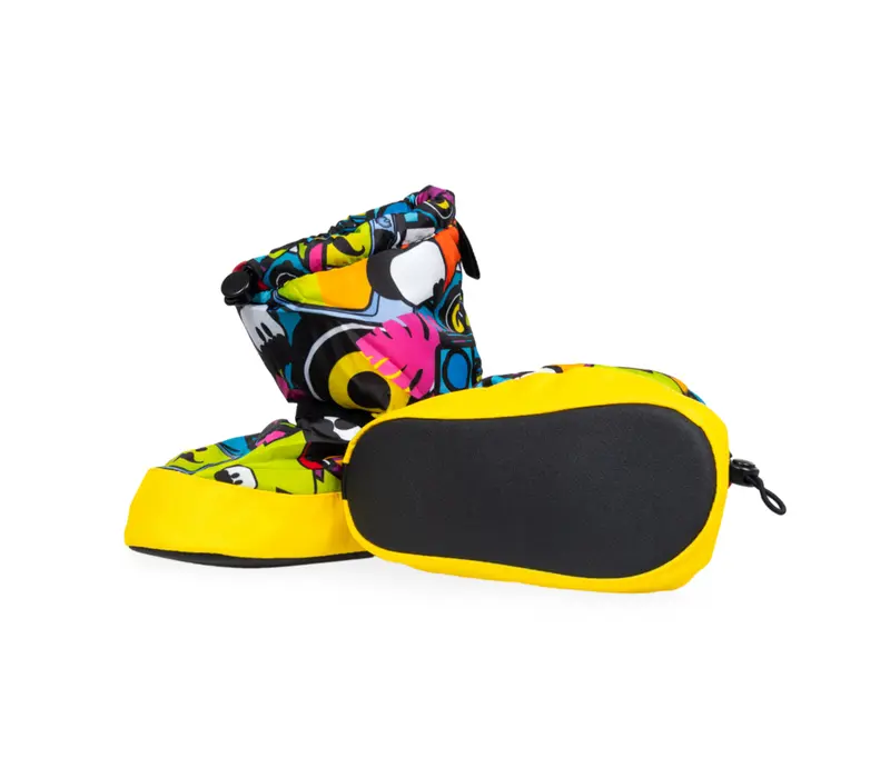 Bloch crazy booties, warming shoes for children - Sticker Print Bloch