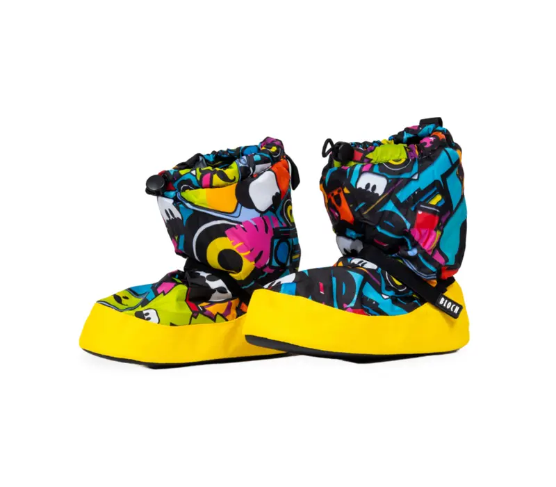 Bloch crazy booties, warming shoes for children - Sticker Print Bloch