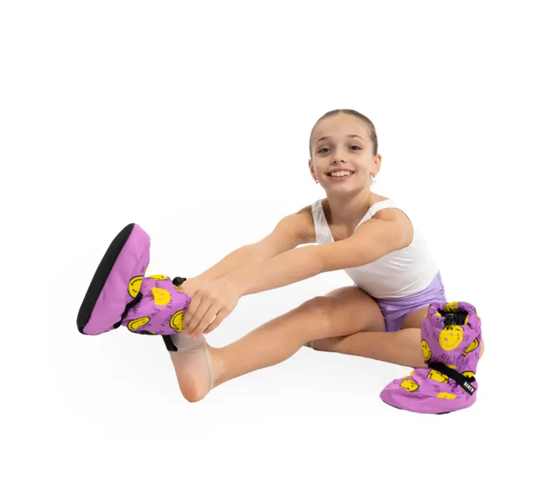 Bloch crazy booties, warming shoes for children - Smiley Print Bloch