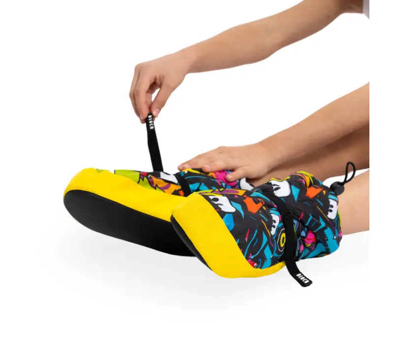 Bloch crazy booties, warming shoes for children - Sticker Print Bloch