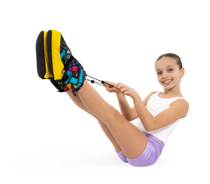 Bloch crazy booties, warming shoes for children - Sticker Print Bloch