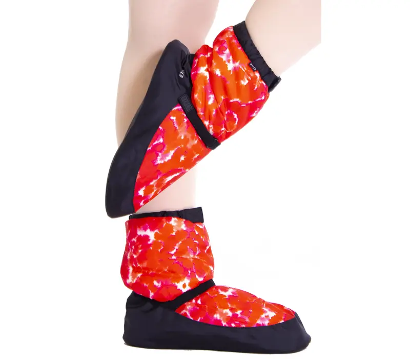 Bloch booties for Child, printed - Tie dye red