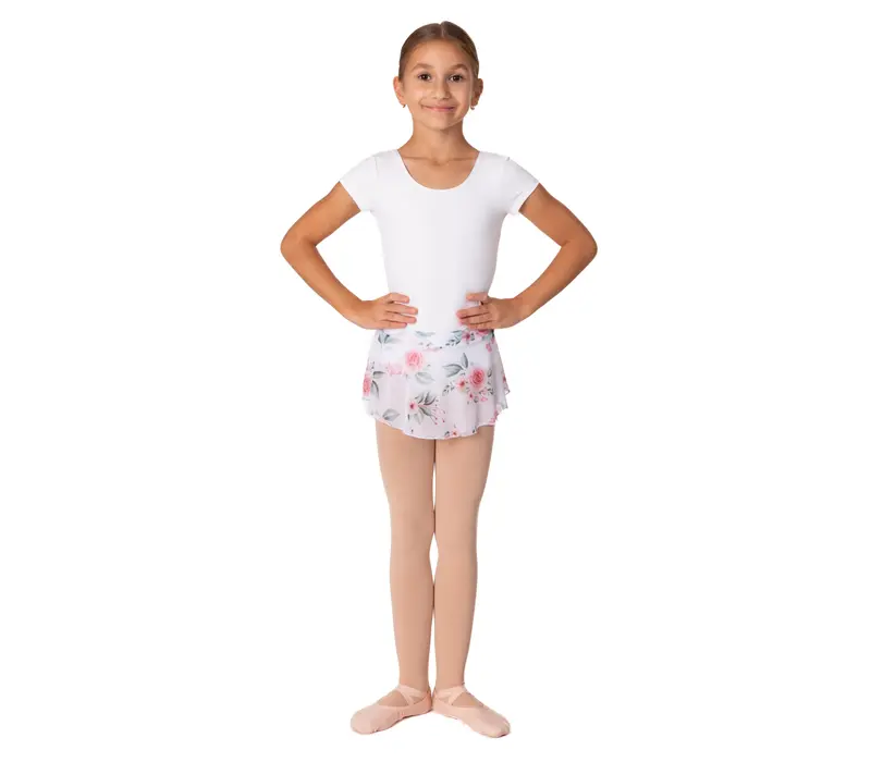 Bloch Dujour, short sleeve leotard - White