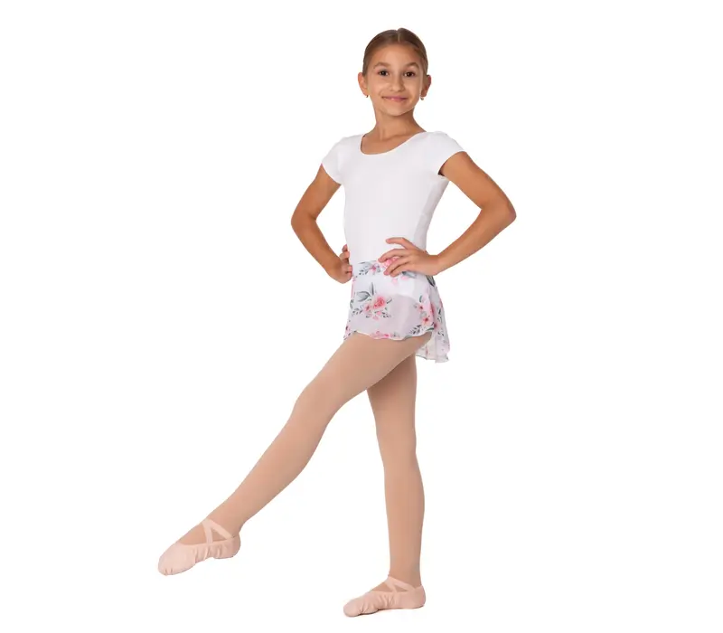 Bloch Dujour, short sleeve leotard - White