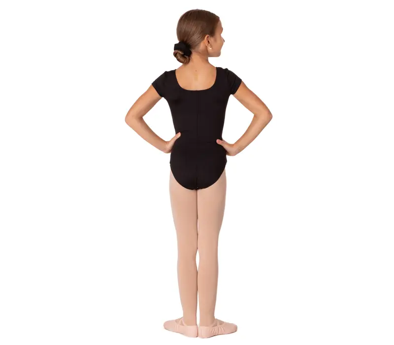 Bloch Dujour, Girls' Short Sleeve Leotard - Black