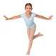 Bloch Dujour, short sleeve leotard - Pastel Blue Bloch