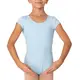 Bloch Dujour, short sleeve leotard - Pastel Blue Bloch