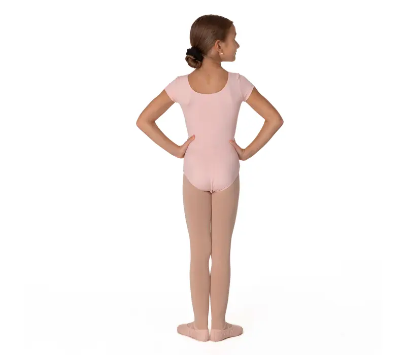 Bloch Dujour, short sleeve leotard - Candy Pink Bloch