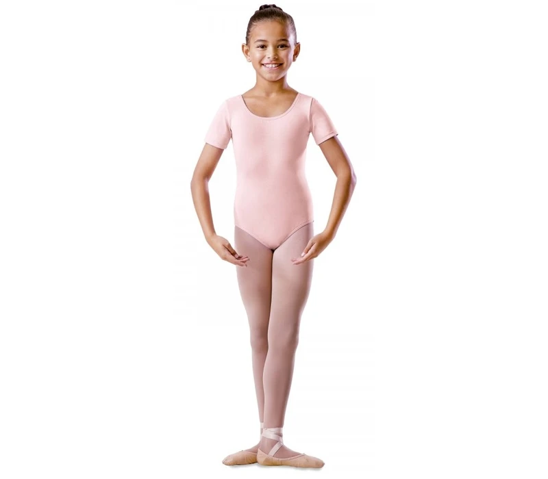 Bloch basic, Short Sleeved Leotard - Pink Bloch