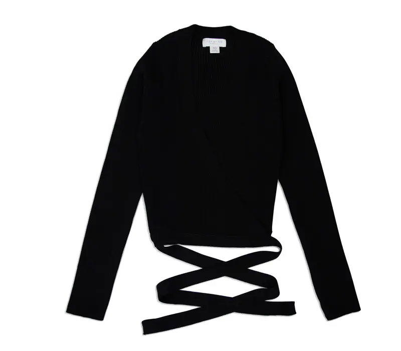 Knit Wrap Sweater, Women's Sweater Knit Wrap Sweater, Women's Sweater - Black